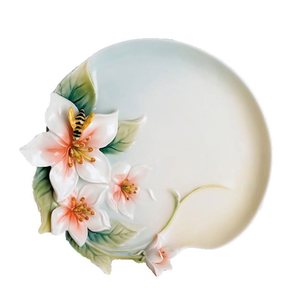 FRANZ BEE & APPLE BLOSSOM FLOWER SMALL TRAY (FZ00706)